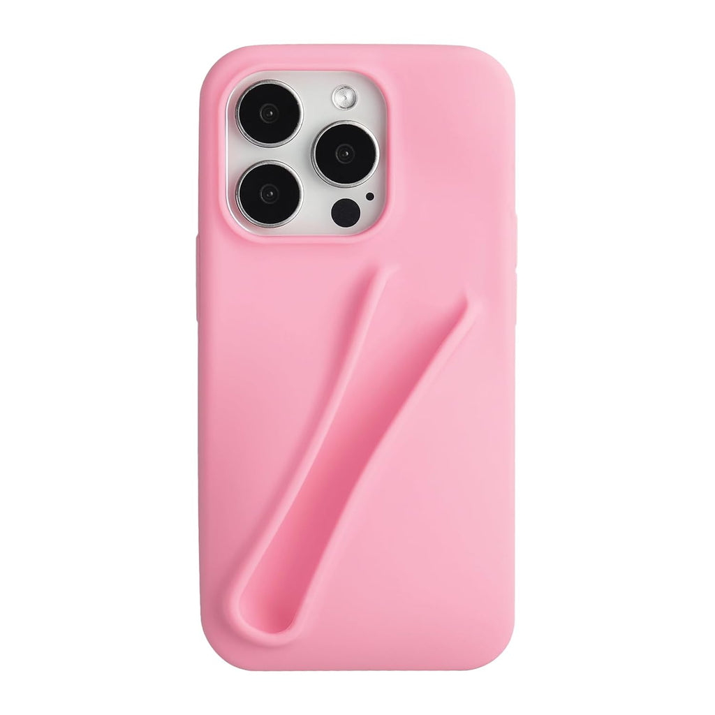 (Buy 1 Get 1) Premium Silicone Phone Cover With Lipstick Holder For iPhone