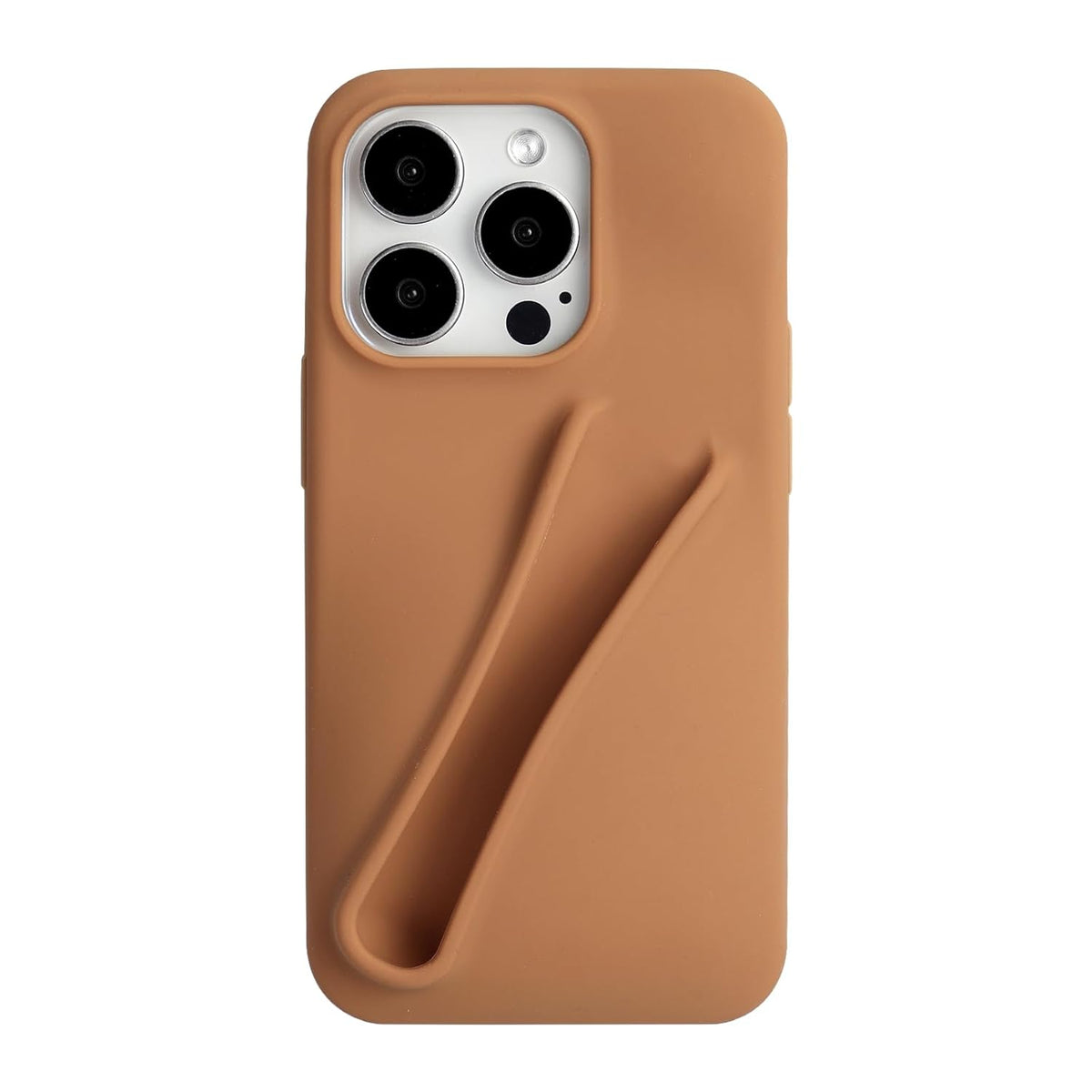 (Buy 1 Get 1) Premium Silicone Phone Cover With Lipstick Holder For iPhone