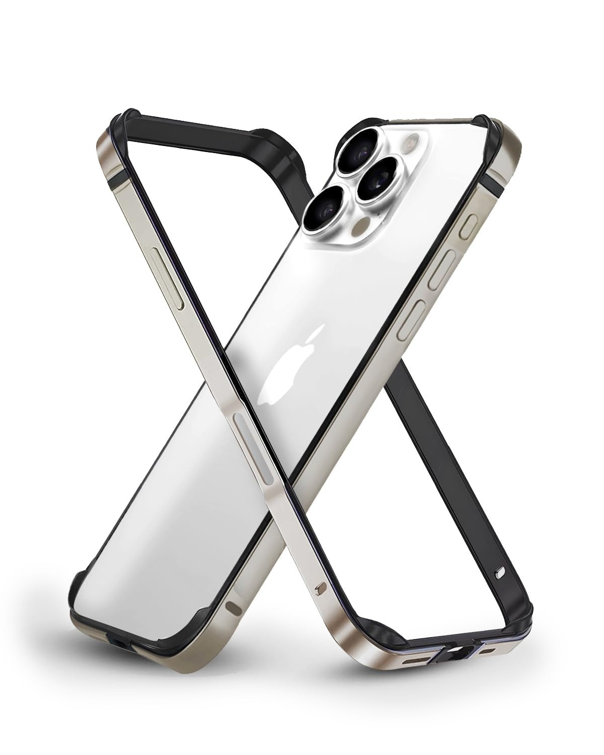 (Buy 1 Get 1) Aluminum Bumper Mag-Safe Wireless Charging Edge Armor Protective Minimal Case For iPhone