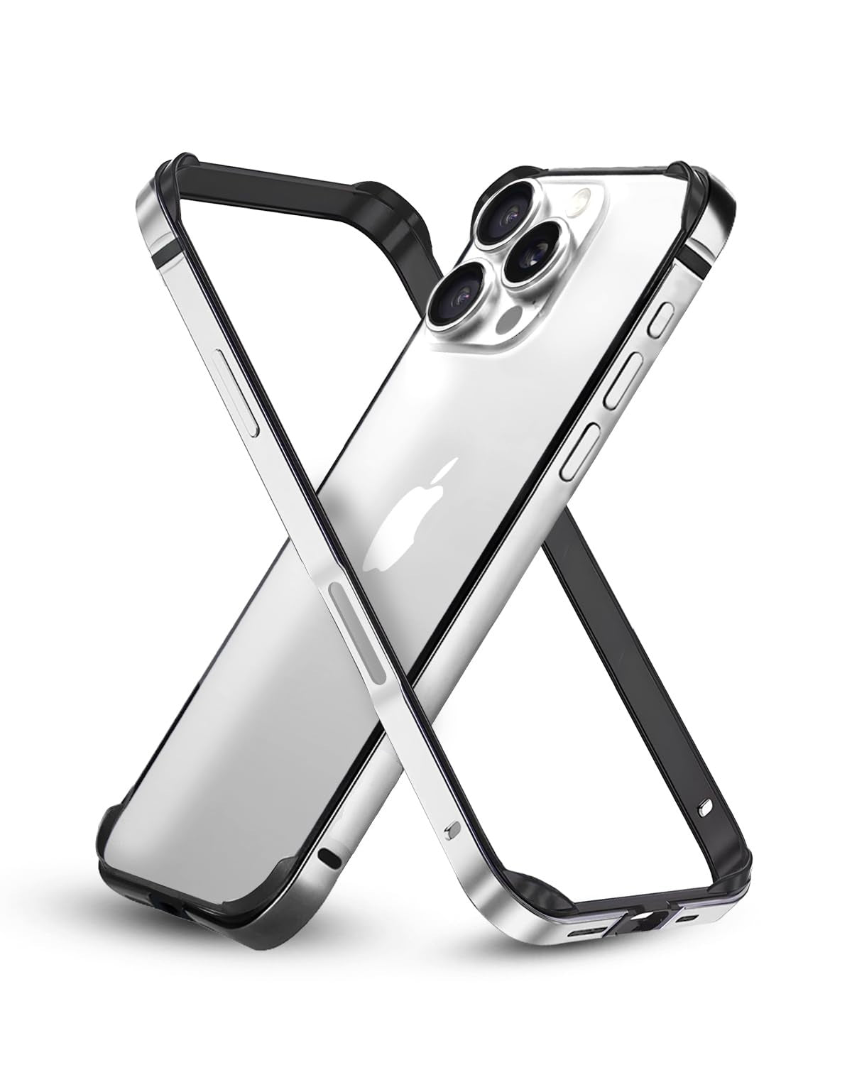 (Buy 1 Get 1) Aluminum Bumper Mag-Safe Wireless Charging Edge Armor Protective Minimal Case For iPhone