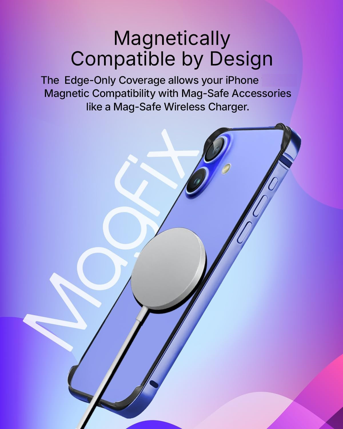 (Buy 1 Get 1) Aluminum Bumper Mag-Safe Wireless Charging Case For iPhone