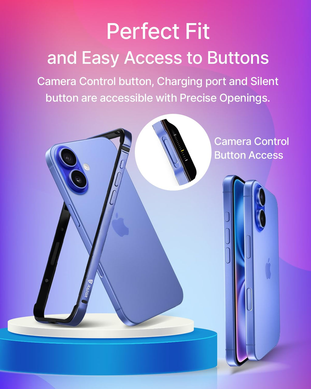 (Buy 1 Get 1) Aluminum Bumper Mag-Safe Wireless Charging Case For iPhone