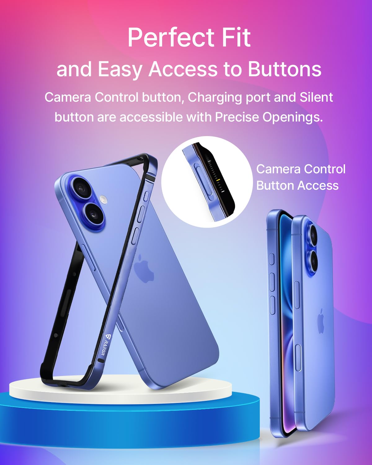 (Buy 1 Get 1) Aluminum Bumper Mag-Safe Wireless Charging Case For iPhone