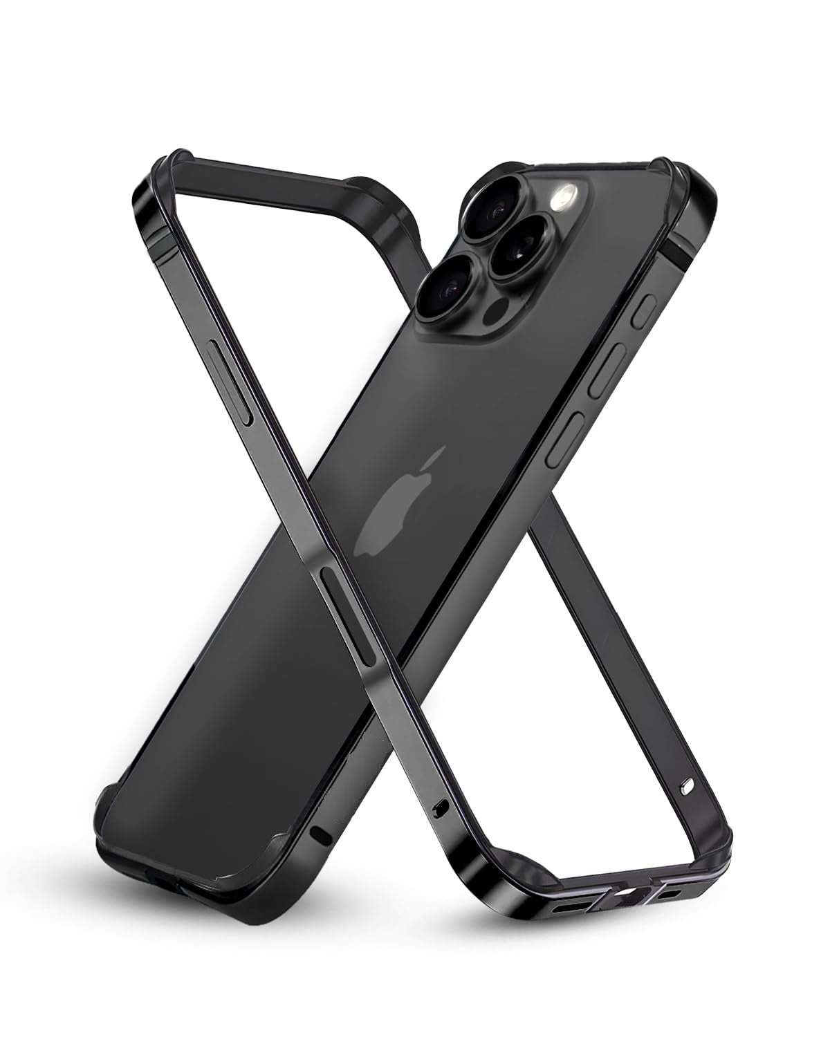 (Buy 1 Get 1) Aluminum Bumper Mag-Safe Wireless Charging Edge Armor Protective Minimal Case For iPhone