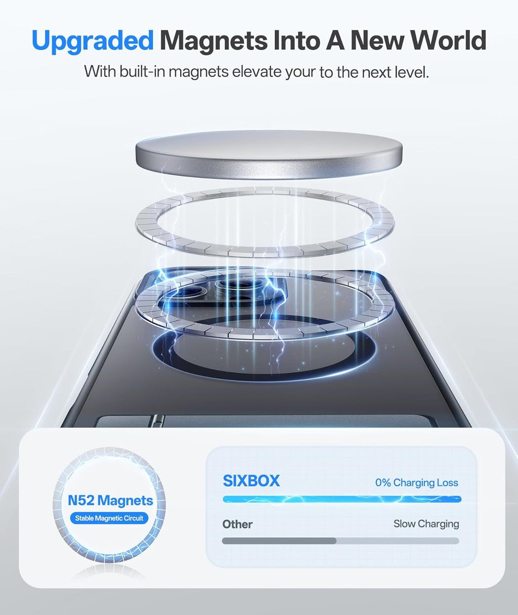 Magnetic Back With Build-In Stand Case for iPhone
