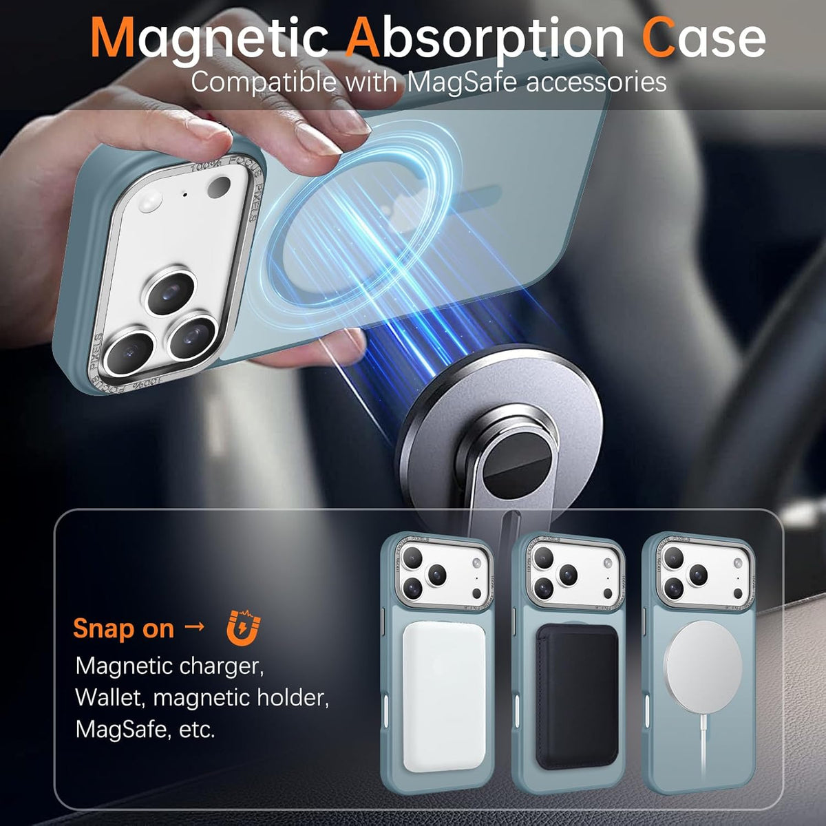 (Buy 1 Get 1) Slim Matte Anti-Fingerprint Full Body Military Grade Protection for iPhone