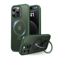 (Buy 1 Get 1) Magnetic Ring Kickstand, Shockproof Protective Back & Translucent Matte Slim Phone Cover for iPhone