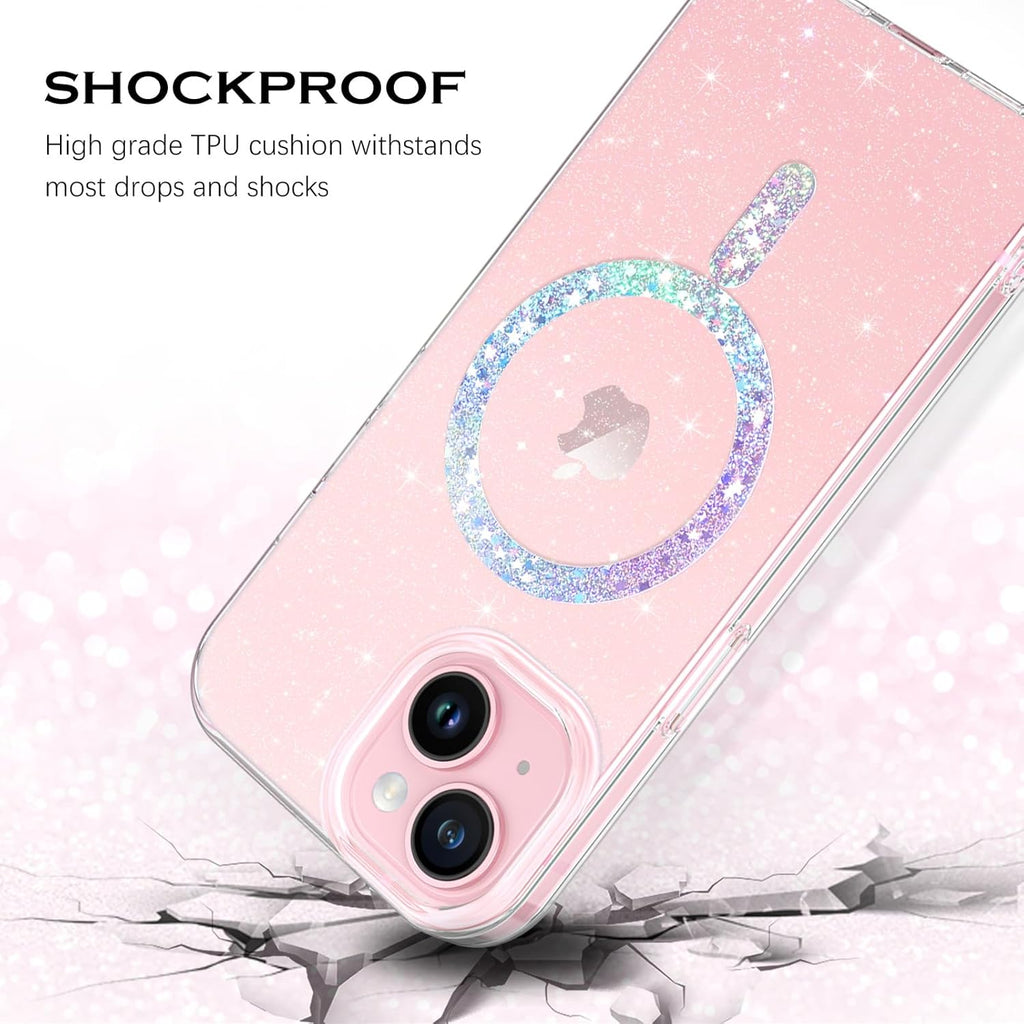 (Buy 1 Get 1) Magsafe Sparkling Design Slim Anti-Fingerprint for iPhone