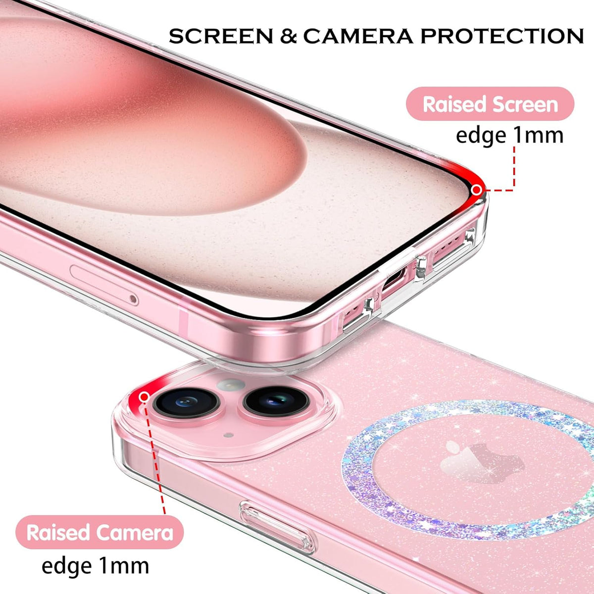 (Buy 1 Get 1) Magsafe Sparkling Design Slim Anti-Fingerprint for iPhone