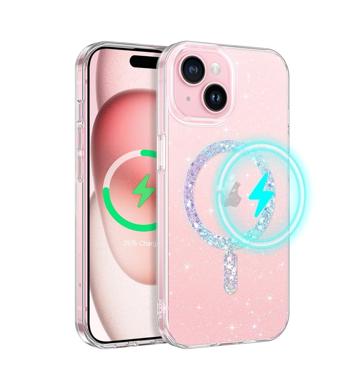 (Buy 1 Get 1) Magsafe Sparkling Design Slim Anti-Fingerprint for iPhone