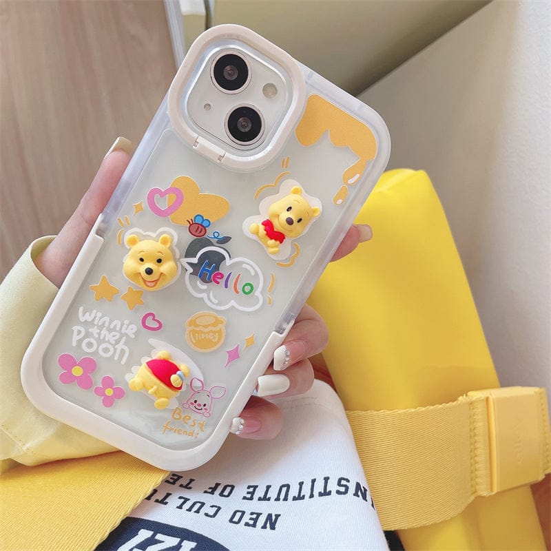 (Buy 1 Get 1) Winnie The Pooh Stand Case For iPhone