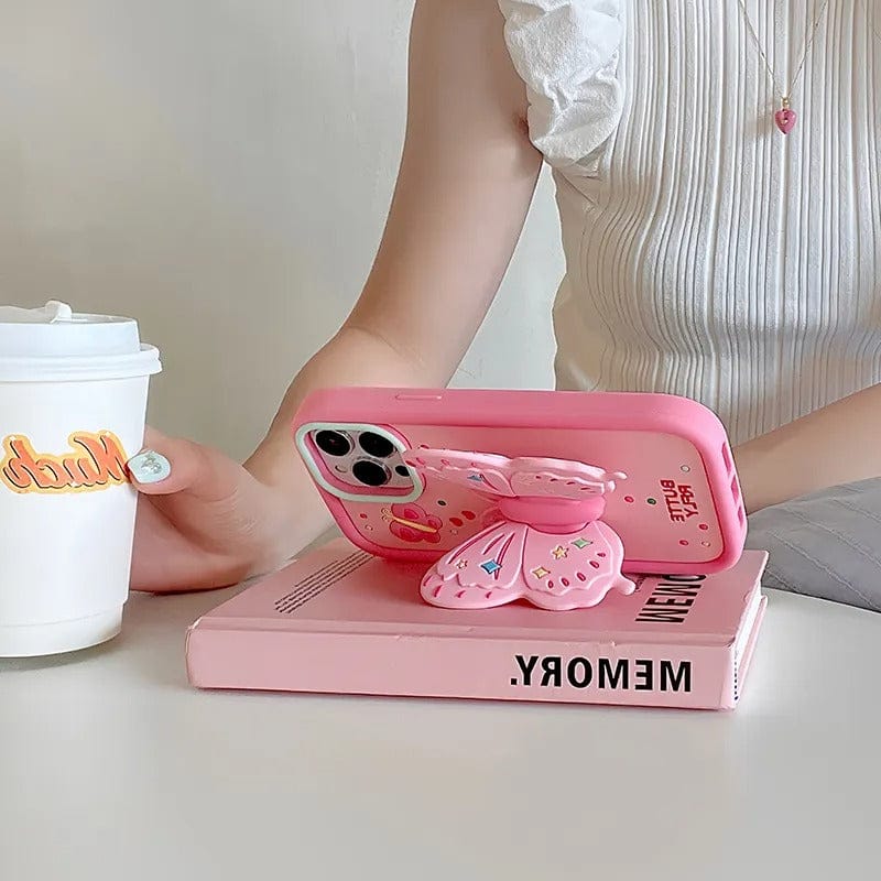 (Buy 1 Get 1) Pink Butterfly iPhone Case