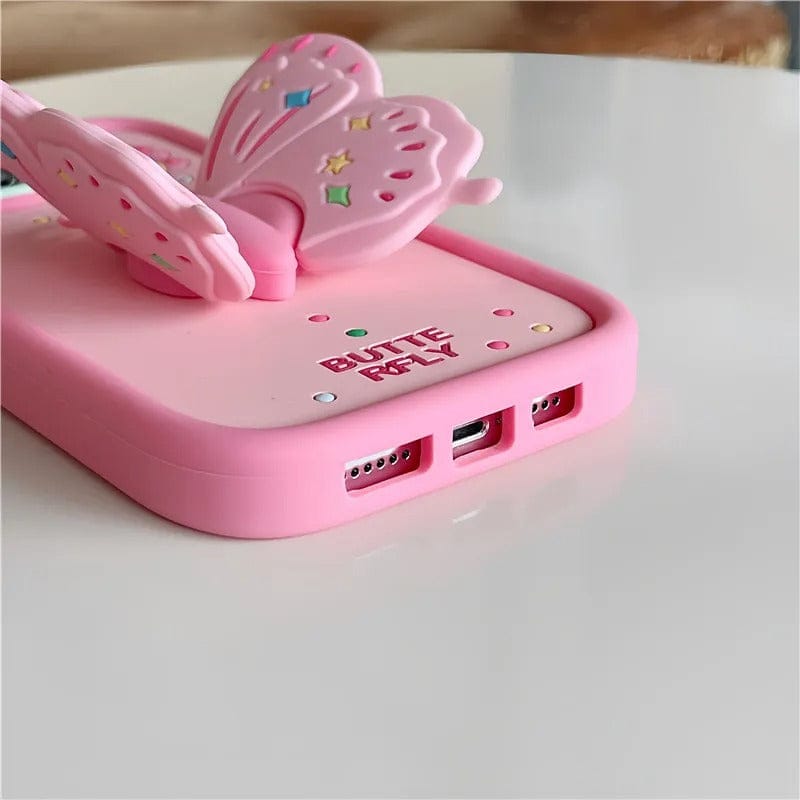 (Buy 1 Get 1) Pink Butterfly iPhone Case