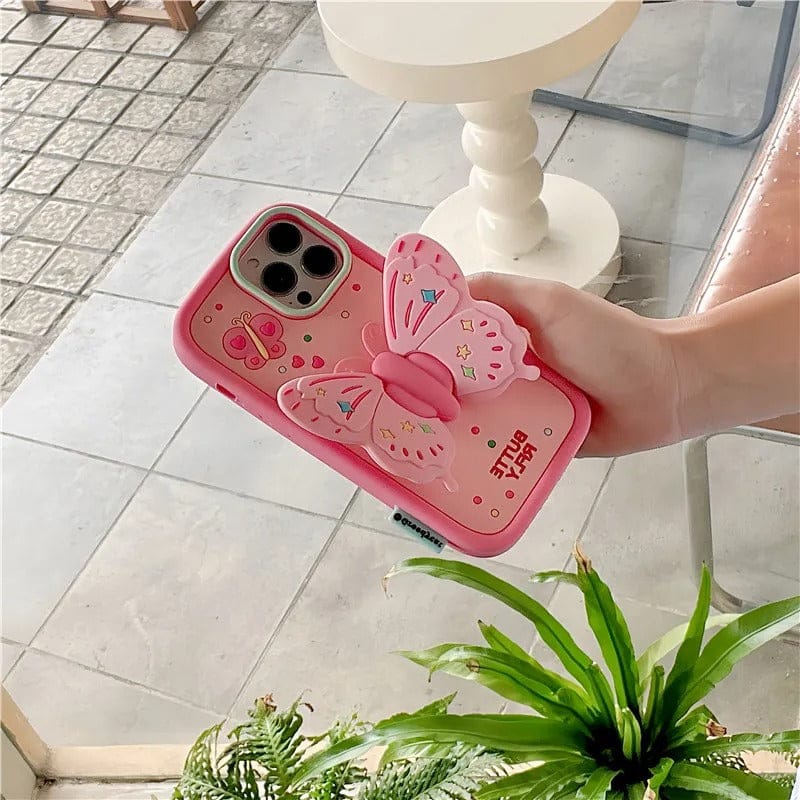(Buy 1 Get 1) Pink Butterfly iPhone Case