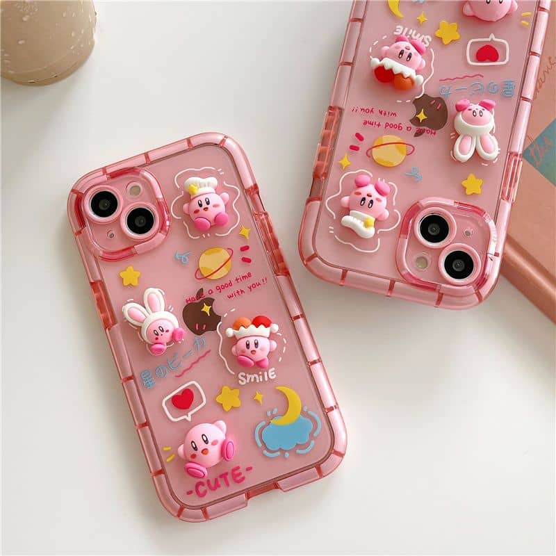 (Buy 1 Get 1) Animated Cartoon Pink Kitty iPhone Case