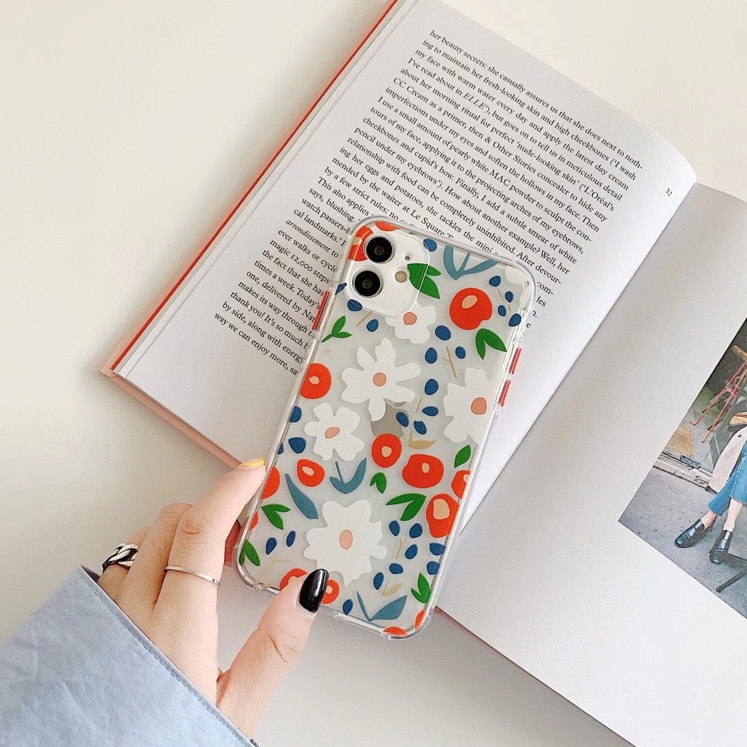 (Buy 1 Get 1) Adorable Flower Transparent Case