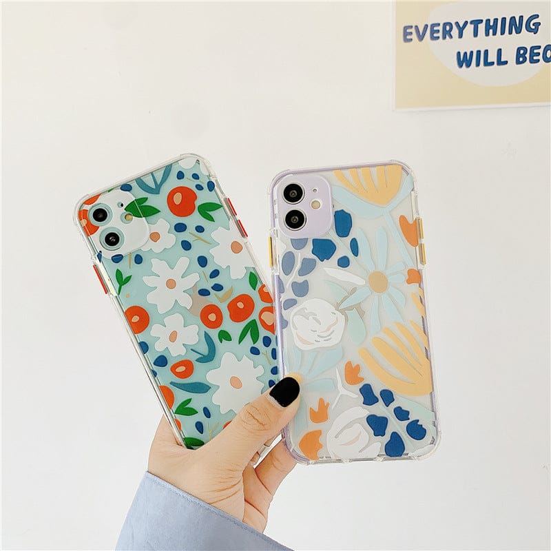 (Buy 1 Get 1) Adorable Flower Transparent Case