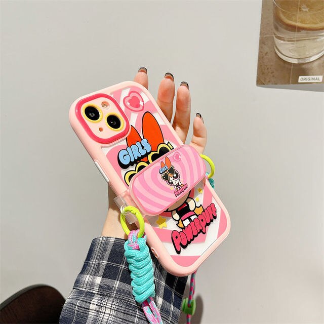 (Buy 1 Get 1) Power Puff Girls Lanyard Case