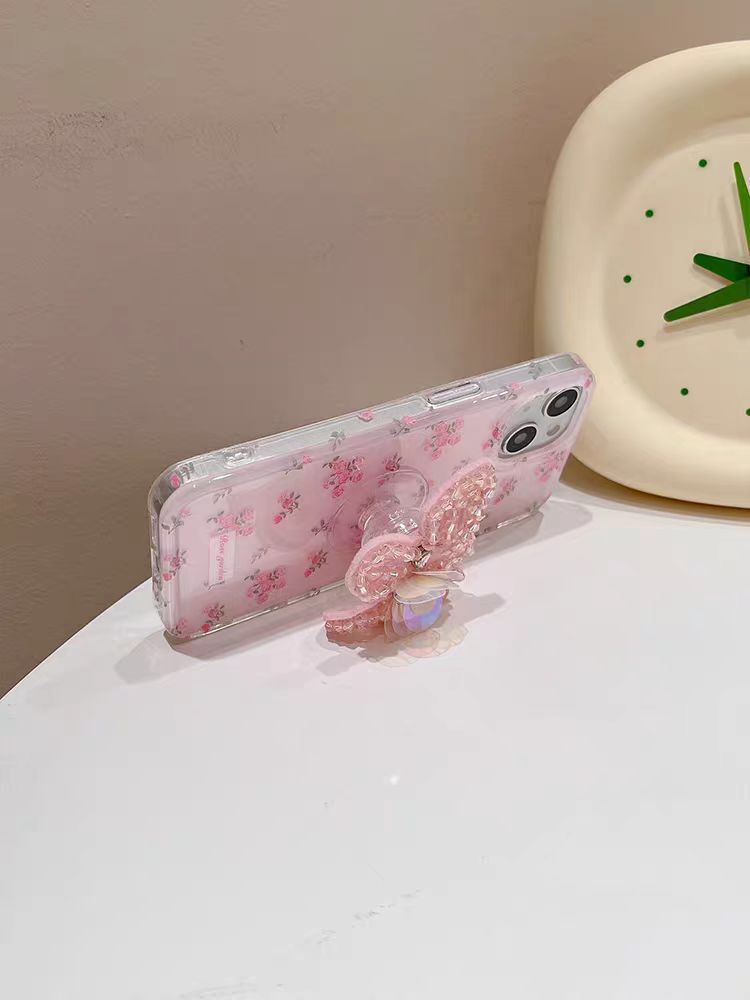 (Buy 1 Get 1) Exquisite Rose Garden Butterfly Case For iPhone
