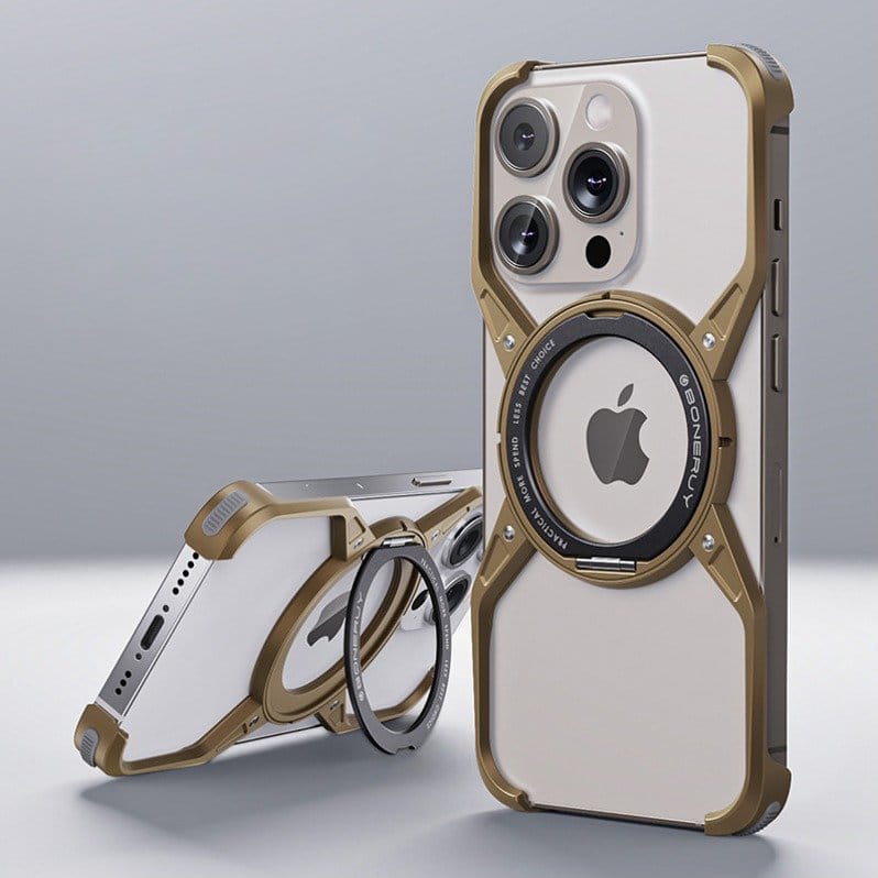 (Buy 1 Get 1) Titanium Frameless Cooling Bracket Case  For iPhone