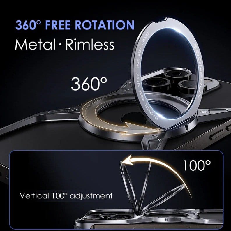 (Buy 1 Get 1) Titanium Frameless Cooling Bracket Case  For iPhone