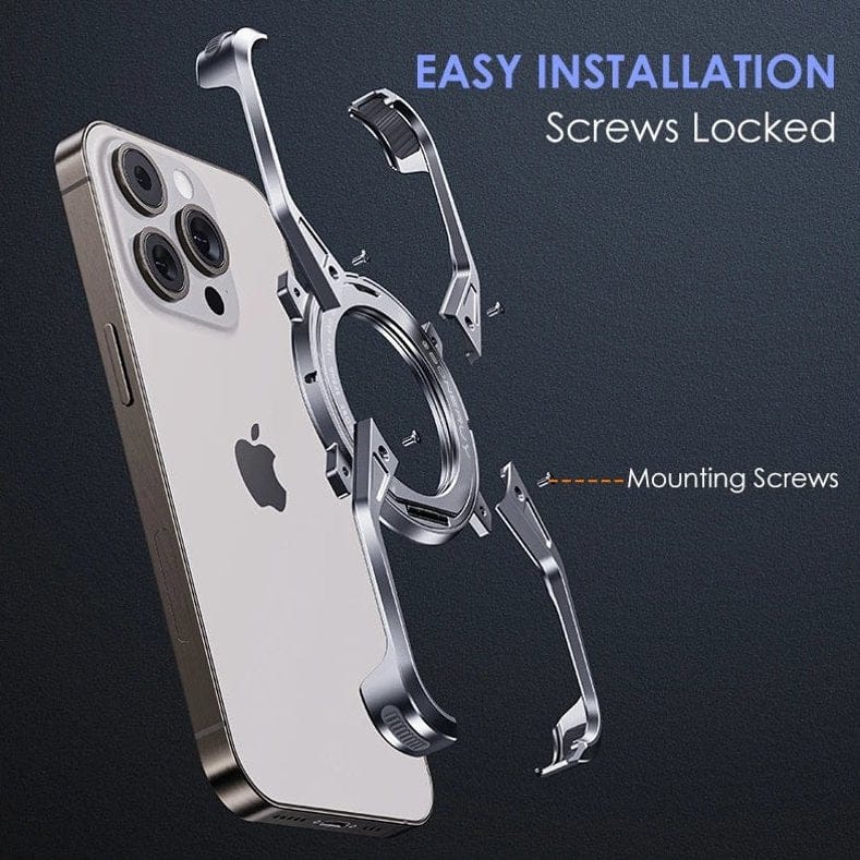 (Buy 1 Get 1) Titanium Frameless Cooling Bracket Case  For iPhone