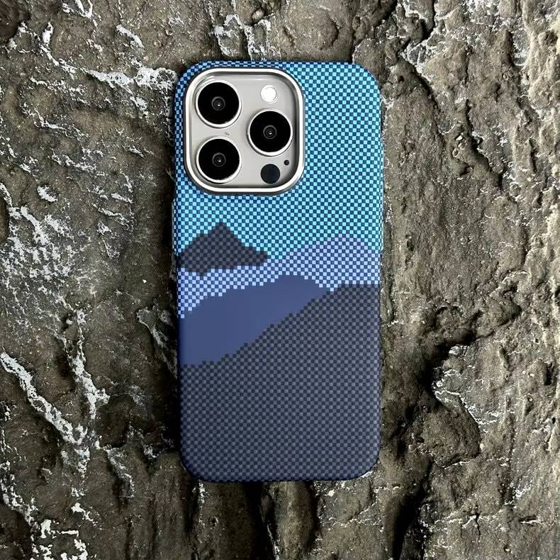 (Buy 1 Get 1) Alpine Luminate Kevlar Textured Case For iPhone (Blue)
