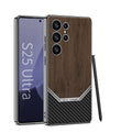 (Buy 1 Get 1) Luxurious Leather Wood Grain Texture Case - Samsung