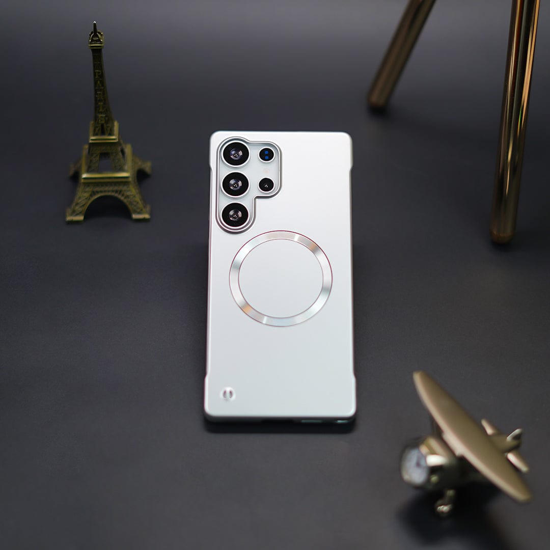 (Buy 1 Get 1) Elegant Metal Paint Borderless Magsafe Case - Samsung