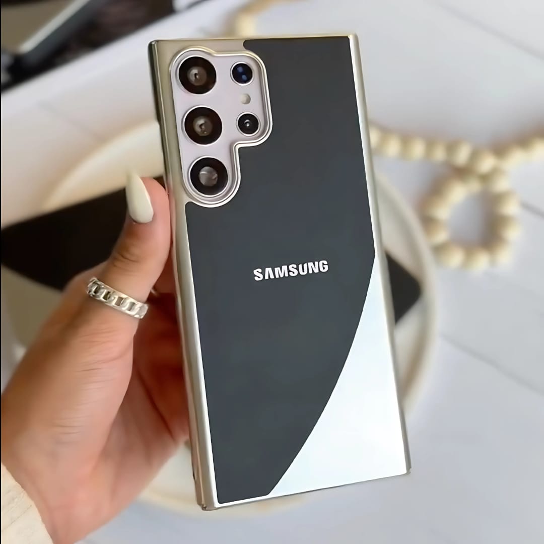 (Buy 1 Get 1) Elegant Luxe Leather Electroplated Case - Samsung