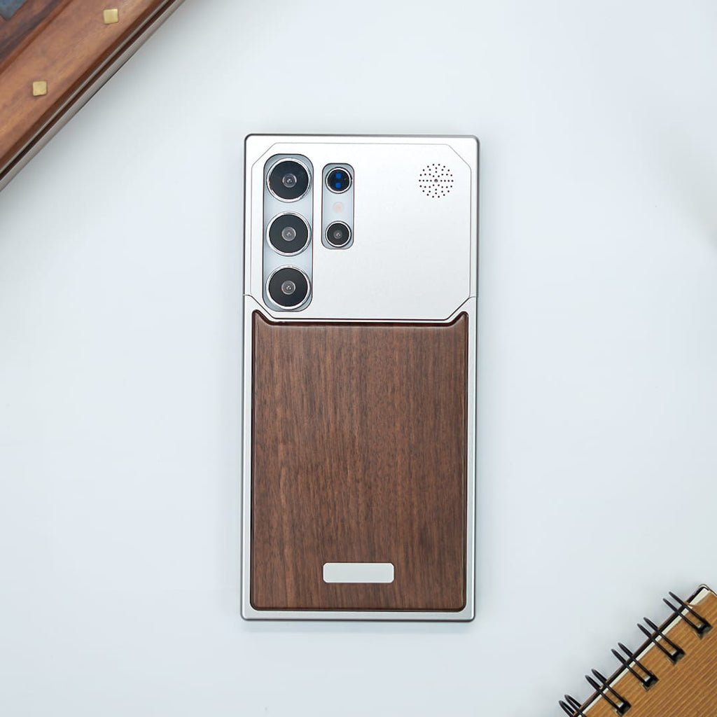 (Buy 1 Get 1) Nature Wood Grain Metallic Case - Samsung