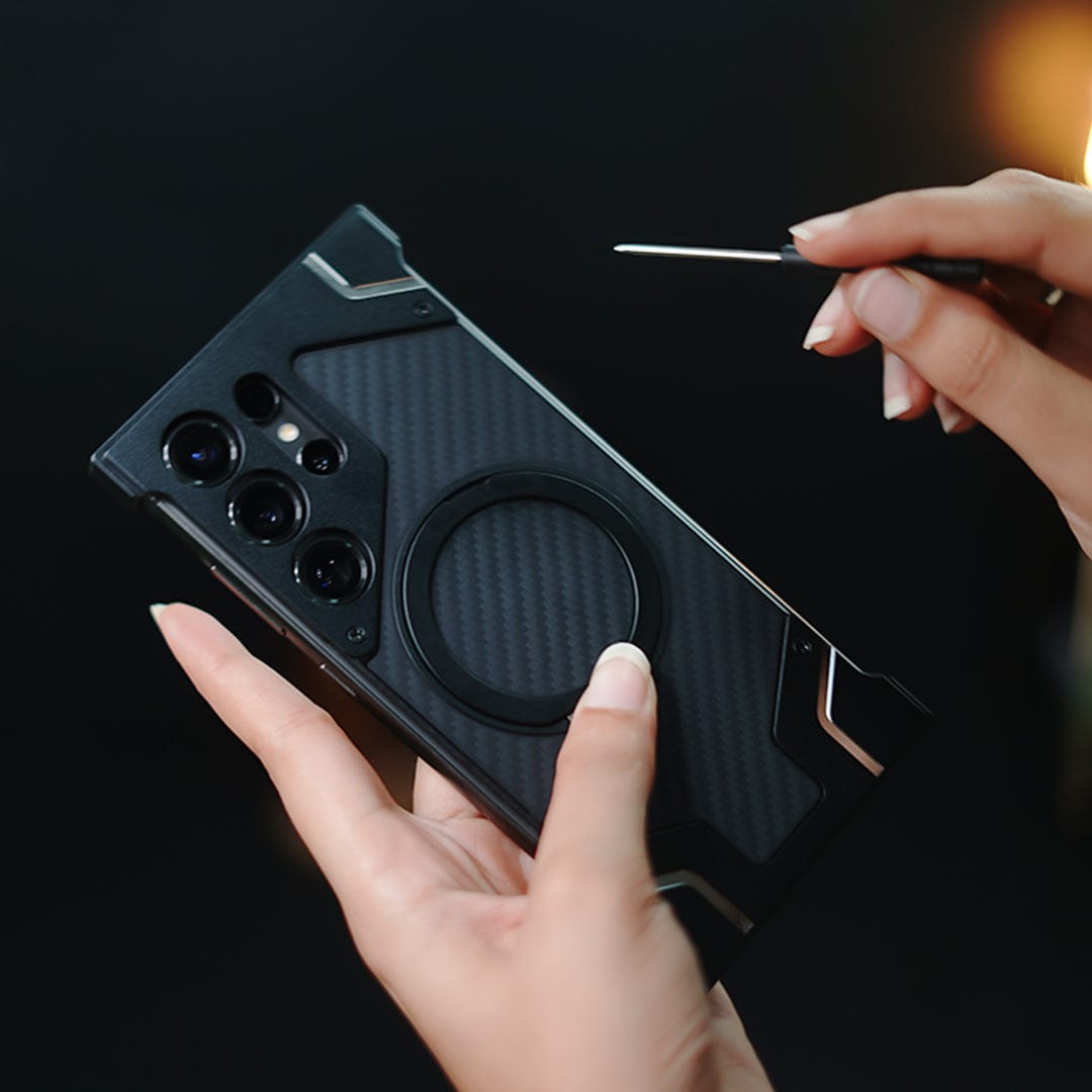 (Buy 1 Get 1) Reinforced Carbon Fiber Armor Case - Samsung