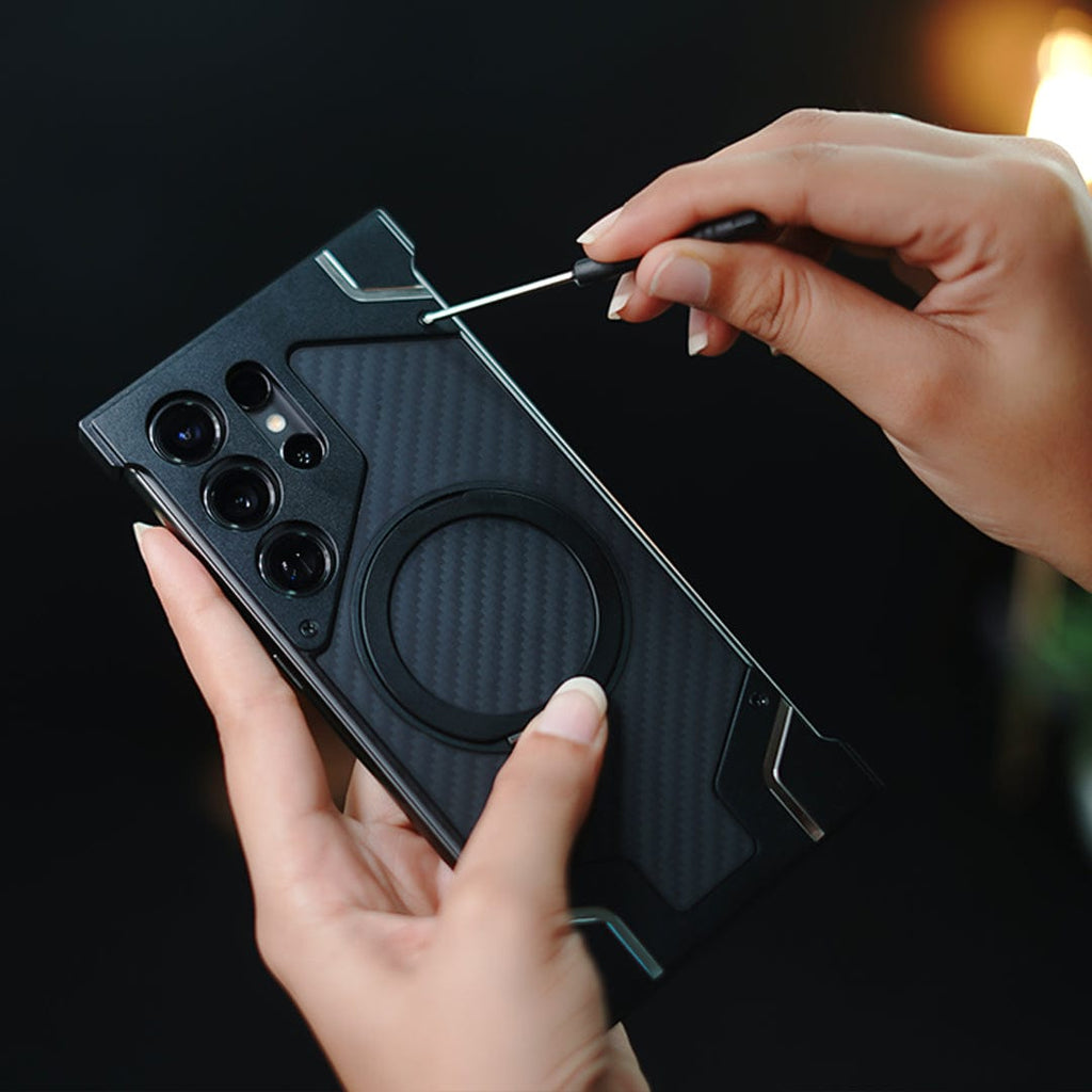 (Buy 1 Get 1) Reinforced Carbon Fiber Armor Case - Samsung