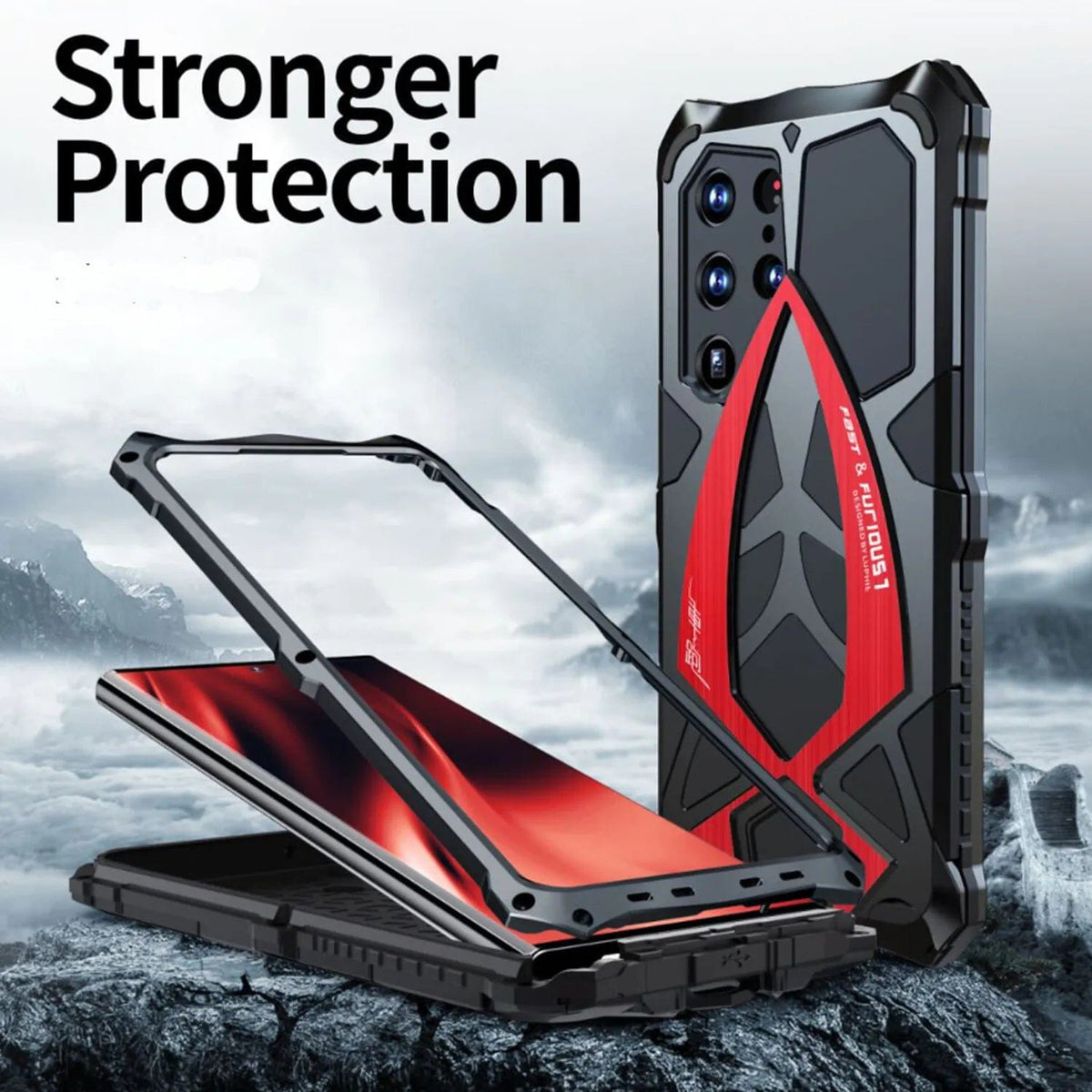 (Buy 1 Get 1) Armor Heavy Duty Shockproof Metal Case - Samsung