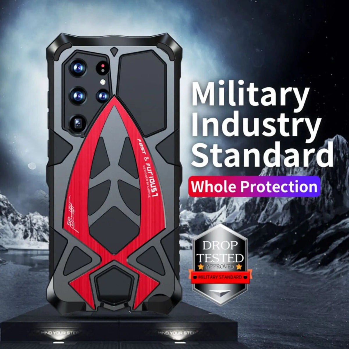 (Buy 1 Get 1) Armor Heavy Duty Shockproof Metal Case - Samsung