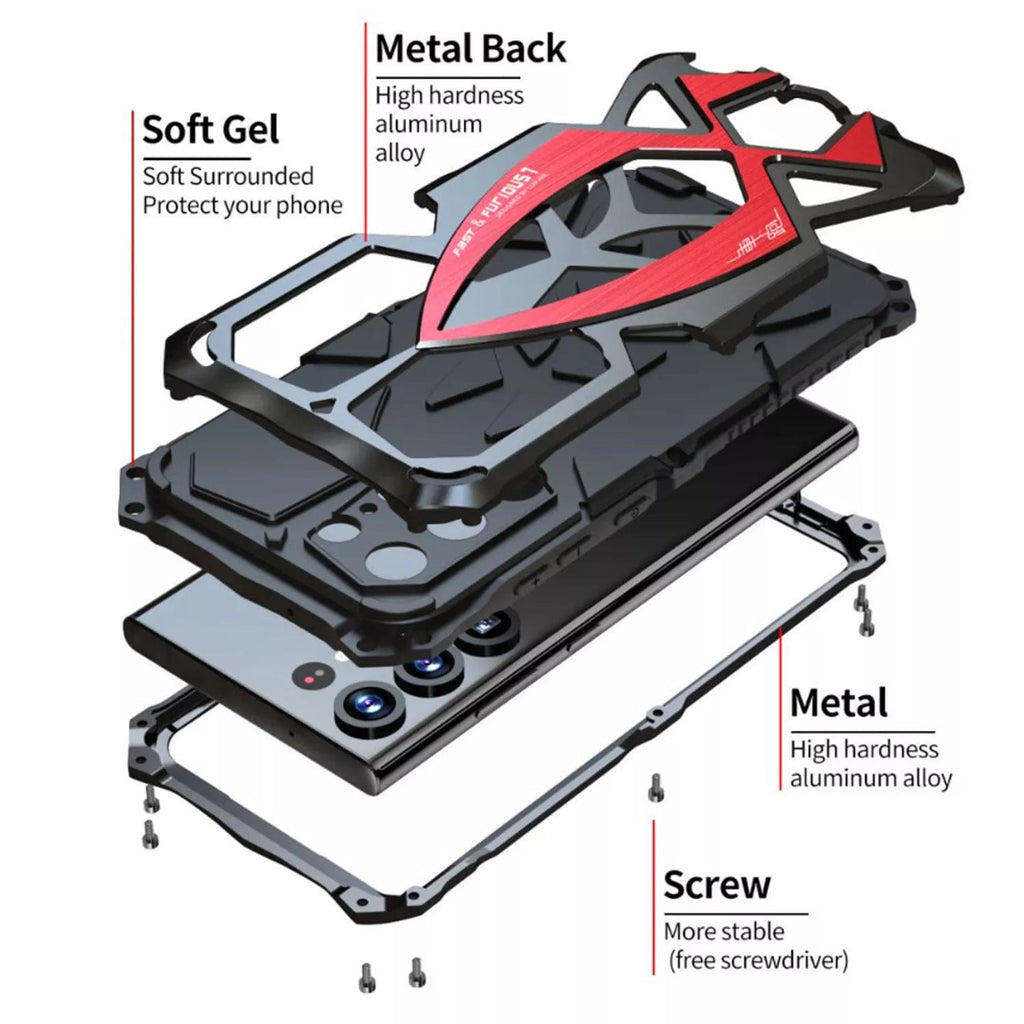 (Buy 1 Get 1) Armor Heavy Duty Shockproof Metal Case - Samsung