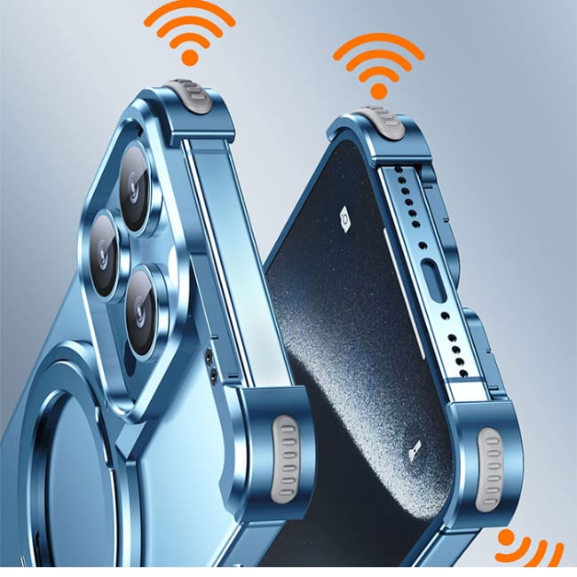 (Buy 1 Get 1) Shockproof Aluminum Frameless Ring Metal Case For iPhone