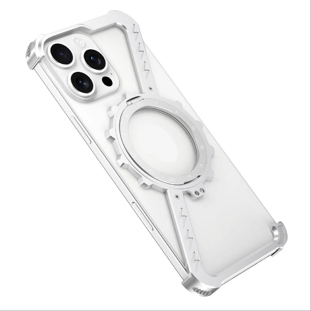 (Buy 1 Get 1) Z-Shape Gear Metal Magnetic Holder Case For iPhone