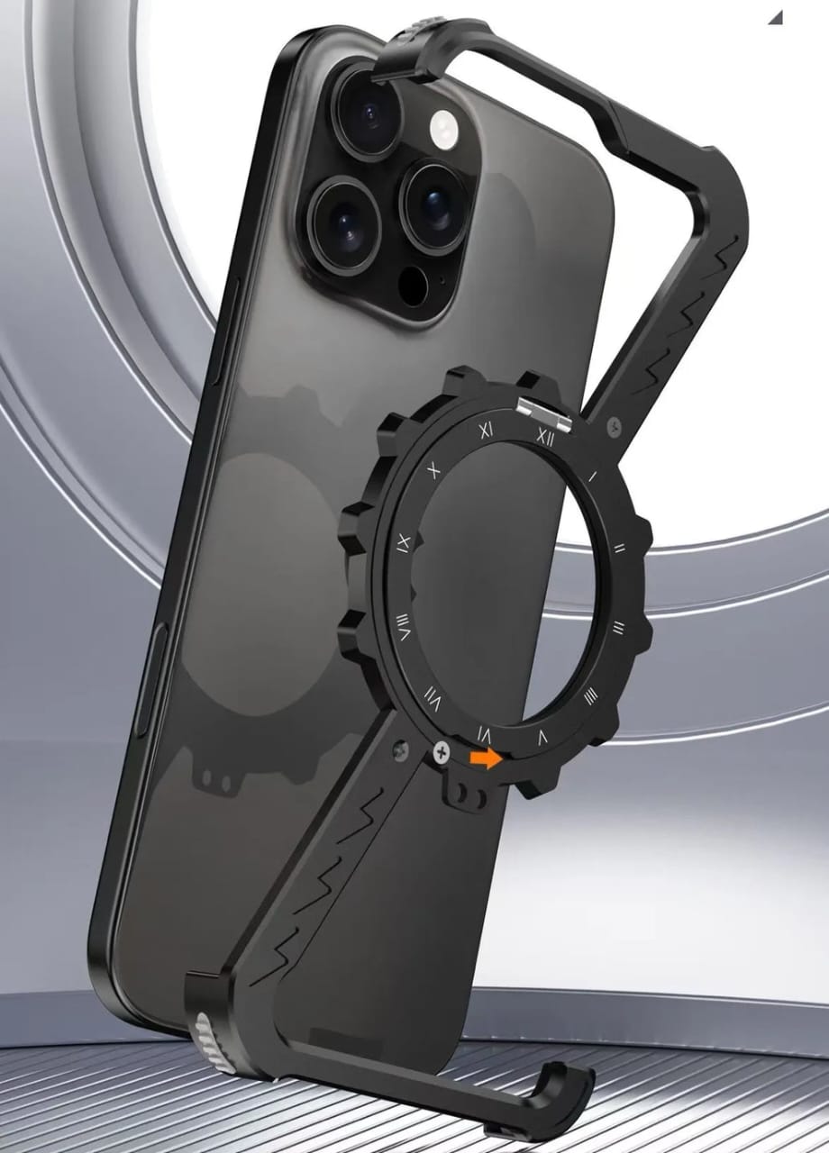 (Buy 1 Get 1) Z-Shape Gear Metal Magnetic Holder Case For iPhone