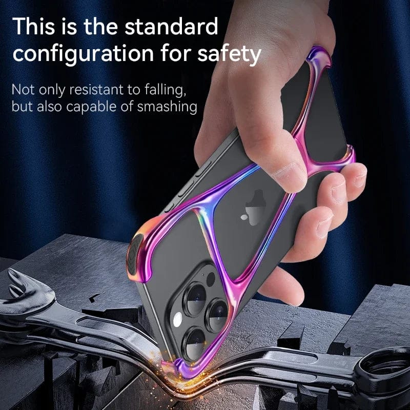 (Buy 1 Get 1) Armor King Metal Frameless Cover for iPhone