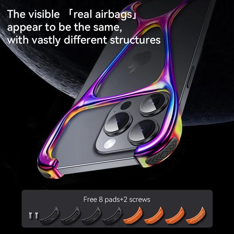 (Buy 1 Get 1) Armor King Metal Frameless Cover for iPhone