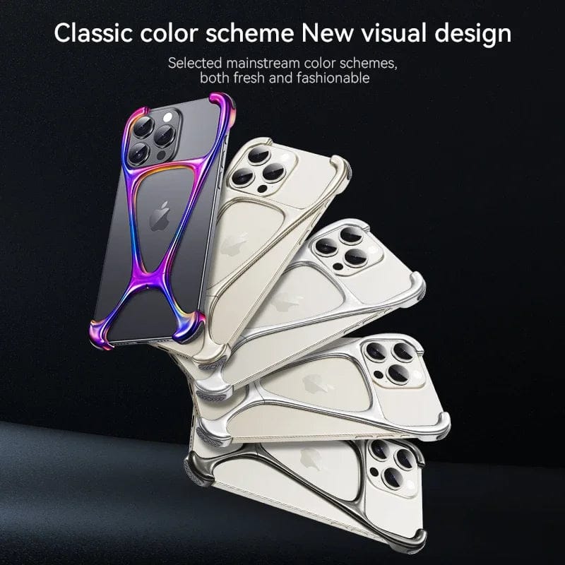(Buy 1 Get 1) Armor King Metal Frameless Cover for iPhone
