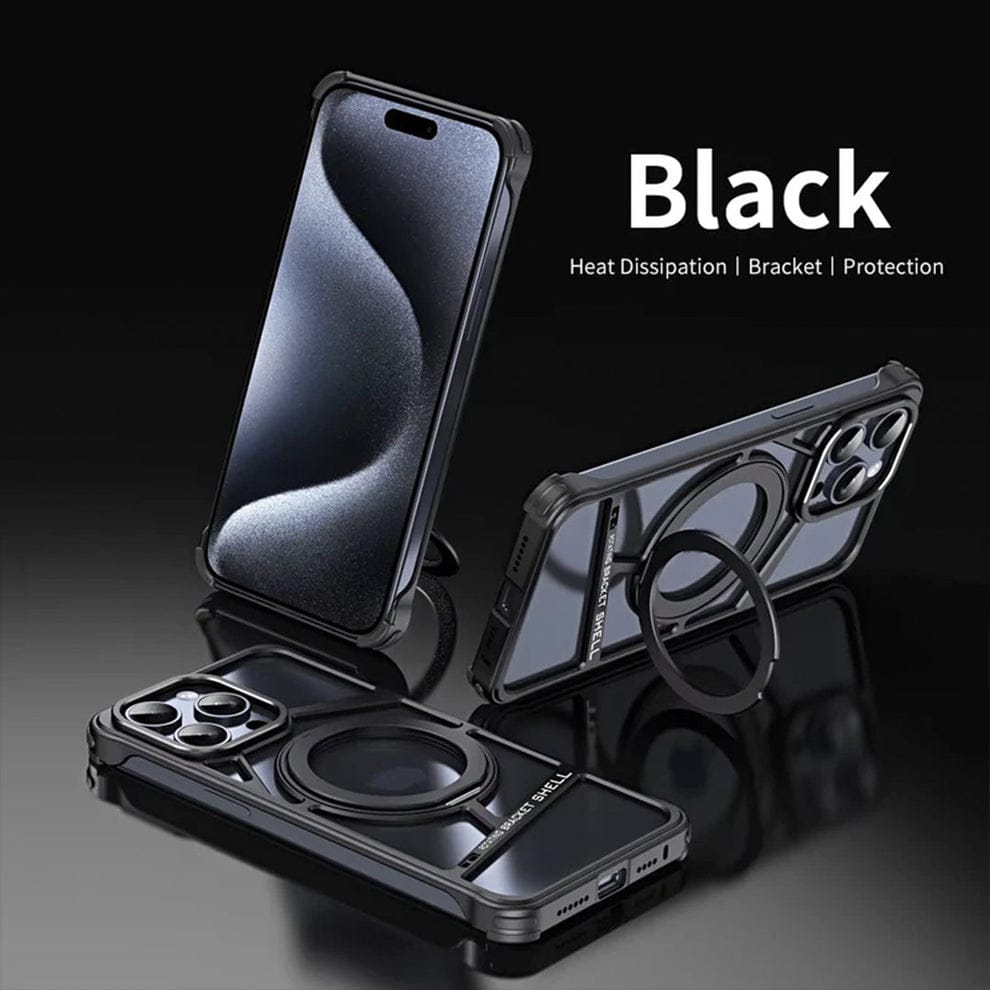 (Buy 1 Get 1) Rotating Bracket Shell Luxury Design Case for iPhone
