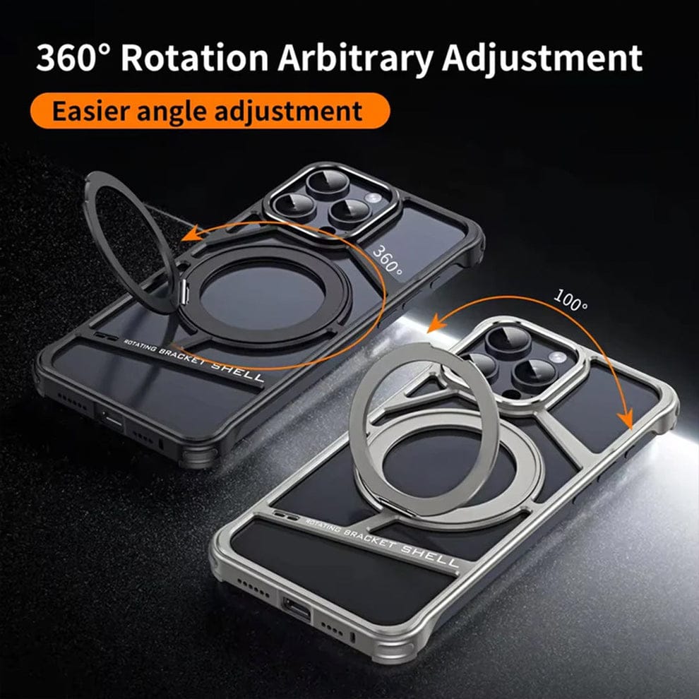 (Buy 1 Get 1) Rotating Bracket Shell Luxury Design Case for iPhone