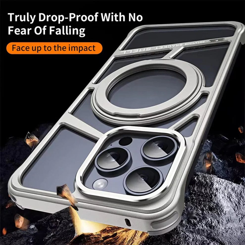 (Buy 1 Get 1) Rotating Bracket Shell Luxury Design Case for iPhone