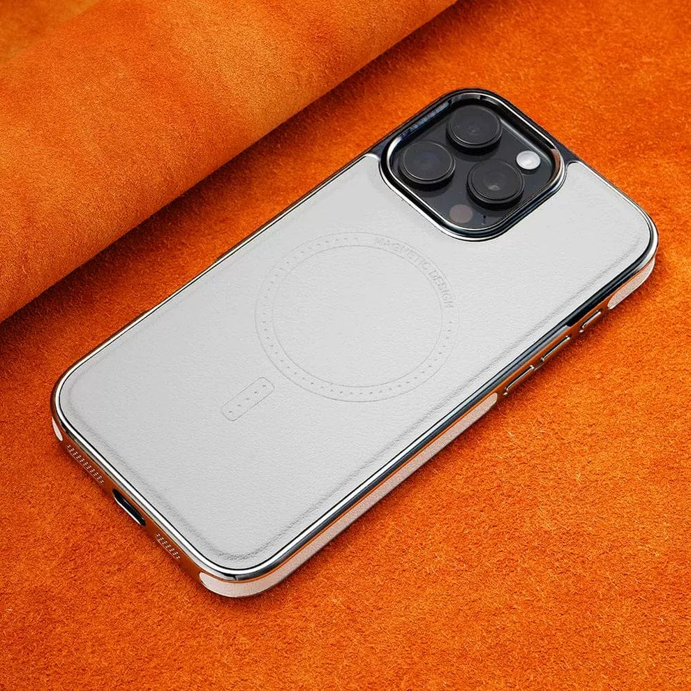 (Buy 1 Get 1) Luxury Magnetic Leather Case with MagSafe Enhanced Grip for iPhone