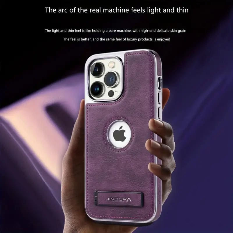 (Buy 1 Get 1) Exclusive Leather Bracket Holder Case For iPhone