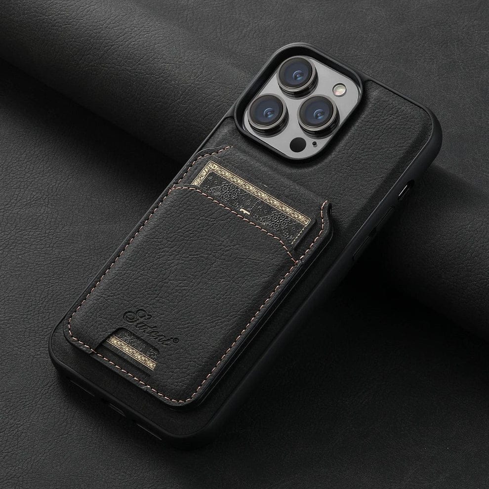 (Buy 1 Get 1) Premium Leather Magsafe Wallet Case for iPhone