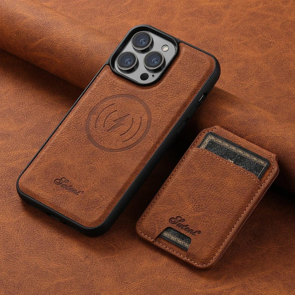 (Buy 1 Get 1) Premium Leather Magsafe Wallet Case for iPhone