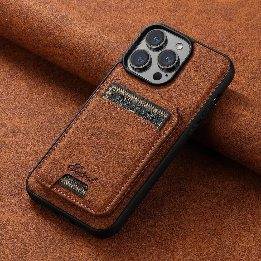 (Buy 1 Get 1) Premium Leather Magsafe Wallet Case for iPhone